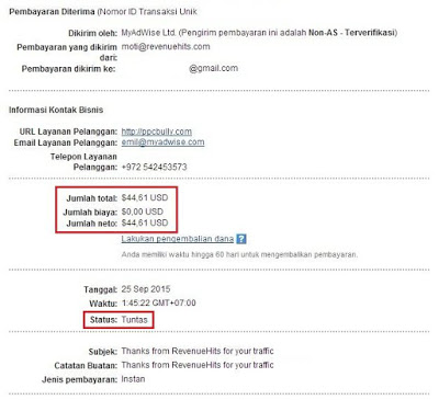 Payout Kedua Dari Revenuehits